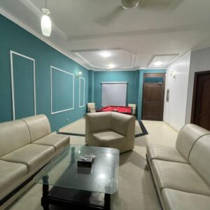 Rent Rover Lahore | Luxury short term Rentals in Lahore | 11000 PKR Per Day | Spacious Two Bed Apartment available in DHA Phase 8 Air Avenue. Features a beautiful living space with a pool table for entertainment. Perfect for short stays, offering comfort, security, and premium facilities — all for just 11000 per night